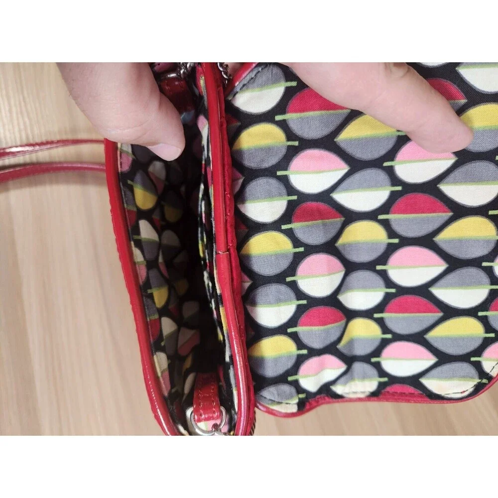 VERA BRADLEY CHAIN STRAP CROSSBODY‎ Red  SMALL Bag Handbag